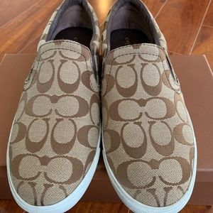 Women’s Canvas Coach Slip On Sneakers Size 8.5